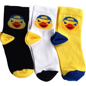 Çocuk Yellow Maskot 3lü Çorap