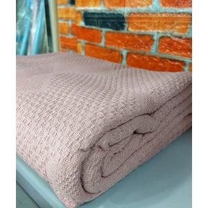 Pamuk Çift Kişilik Pike 240x220 cm Pudra