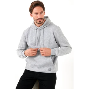 Slim Fit Kapüşonlu Kanguru Cepli Içi Tüylü Yumuşak Şardonlu Sweat Erkek Sweat 5905281