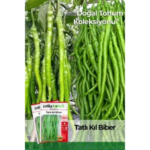 Patika Botanik 150 Adet Yerli Ata Tatlı Kıl Biber Tohumu