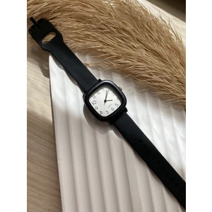 Retro Minimal Vintage Deri Kordon Kadın Kol Saati Silikon Model