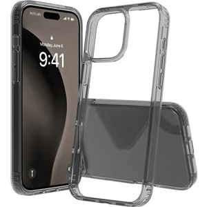 Buff Apple iPhone 16 Pro Max Air Hybrid Şeffaf Kılıf Smoke Black