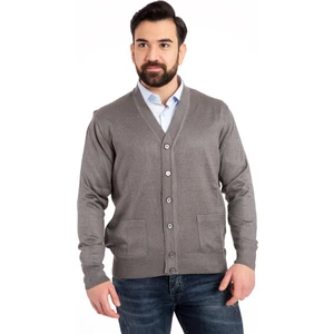 Erkek Orta Yaş ve Üzeri İnce Yün Akrilik Triko Örgü Düğmeli Baba Hırka 5100