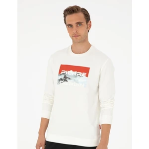 Pierre Cardin Erkek Ekru Regular Fit Sweatshirt 50292984-VR019