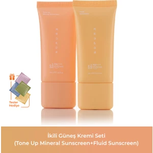 Ikili Güneş Kremi Seti (Fluid Sunscreen+Tone Up Mineral Sunscreen) (1014)