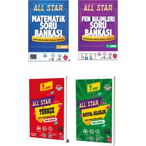 Newton Yayınları 7. Sınıf All Star Türkçe - Matematik - Fen Bilimleri Sosyal Soru Bankası