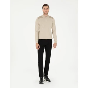 Pierre Cardin Erkek Siyah Slim Fit Kanvas Pantolon 50295933-VR046