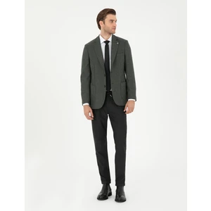 Pierre Cardin Erkek Antrasit Slim Fit Bağcıklı Kanvas Pantolon 50296178-VR006
