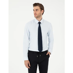 Pierre Cardin Erkek Açık Mavi Slim Fit Uzun Kollu Basic Gömlek 50297903-VR003
