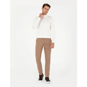 Pierre Cardin Erkek Vizon Slim Fit Basic Kanvas Pantolon 50292522-VR052