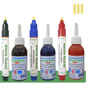 Green Class Eco 3’lü Kalem Mürekkep Seti( Siyah-Kırmızı-Mavi)