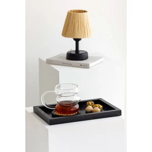 Maison Avf Siyah Mini Dikdörtgen Model Dekorasyon Düzenleyici Ahşap Tepsi (29X19CM)