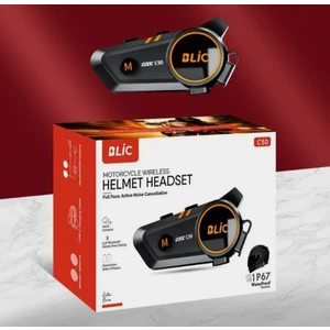 Motosiklet Intercom 1500MAH Rgb Işıklı Su Geçirmez