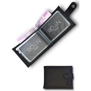 Naturel Desen Deri Erkek Cüzdanlı Kartlık