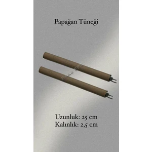 Paks Pet Papağan Tüneği 25 cm 2 adet Büyük Kuşlar Için Kalın Tünek,Jako Papağanı Tüneği,Pakistan Papağanı Tüneği