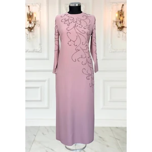 Amine Hüma Cansu Tesettür Abiye Pudra