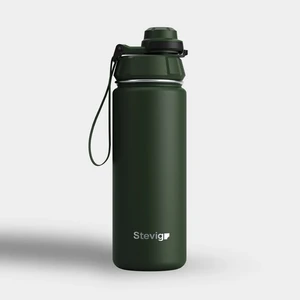 1 Hand Leak-Proof Sızdırmaz Çelik Termos 500 ml Green ST-208