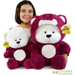 Özgüner Oyuncak Özgüner Oyuncak 70 cm Kapşonlu Uykucu Şirin Peluş Ayıcık Panda