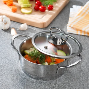 Micro Mini Basık Çelik Tencere 12 Cm-2 Parça