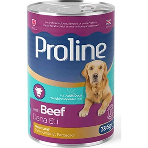 Pro Line Parça Dana Etli Pate Yetişkin Köpek Konservesi 6 Adet 395 gr