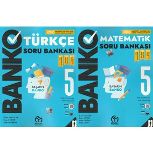 Model Eğitim Yayıncılık 5.sınıf Banko Türkçe - Banko Matematik Soru Bankası 2 Kitap