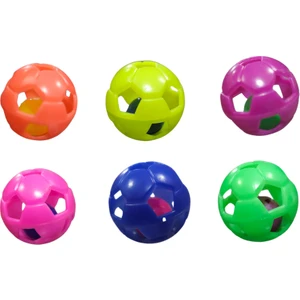 Kardelen Pet Kedi Topu Futbol 4 cm Çap 6 Adet