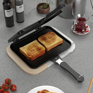 Usta Tostçu Granit Döküm Ocak Üstü El Tost Makinesi ST-101