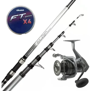 Yek Outdoor Hazır Olta Seti Okuma Wave Power Tele Surf 4.20 cm 100-200 gr 5 Parça Surf Kamışı&okuma Tomcat TMC-8000 (4.8:1) 6+1bb Olta Makinesi