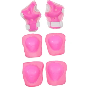 Pembe Koruyucu Donanım Seti Kaykay Bisiklet Scooter Paten Için Dizlik Dirseklik Ellik Koruma Set