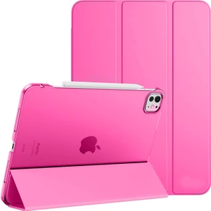 Apple iPad Pro 11 Inc 4. Nesil (2022) Kalemlikli Standlı Yarı Saydam Hard Pc Kılıf A2759 A2761 A2435