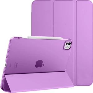 Apple iPad Pro 11 Inc 4. Nesil (2022) Kalemlikli Standlı Yarı Saydam Hard Pc Kılıf A2759 A2761 A2435
