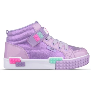 M.P One Büyük Kız Çocuk Bağcıklı / Velcro Mor Sneaker Bot