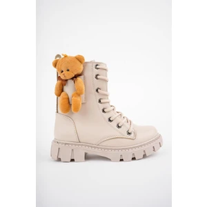 Pinky Garantili Ayıcıklı Fermuarlı Bağcıklı Postal Çocuk Bot