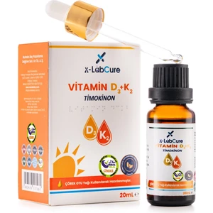 D3 K2 Vitamini (Çörek Otu Yağı Timokinon Içerikli),20 mL, GİMDES HELAL