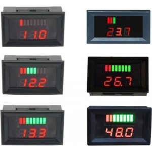 Akü Seviye / Akü Kapasite Göstergesi Voltmetreli 70 Volta Kadar