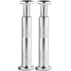 2 Adet Paten Teker Bağlantı Parçaları Aks Erkek ve Dişi Vidalar 6 mm x 9 cm Paten Yedek Parçası Vida