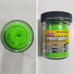 Berkley Powerbait Natural Scent Glitter Balık Hamuru Alabalık ve Tüm Balıklar Için ( Spring Green )