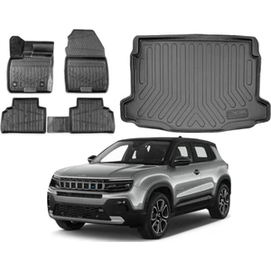 Kalite Oto Jeep Avenger Elektrikli 2023 Model 3D Üst Bagaj+3d Araca Özel Paspas Takımı Luxury Serisi
