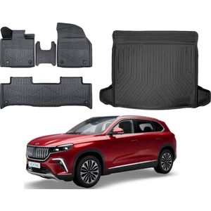 Kalite Oto Togg T10X 2024 Model 3D Bagaj Havuzu+Paspas Takımı