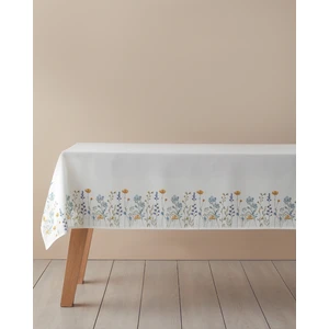 English Home Meadow Polyester Masa Örtüsü Beyaz - Mavi