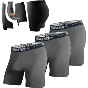 Yohannes Club Yohannesclub, Erkek, Özel Seperatörlü Pamuklu Boxer,3'Lü, Antrasit,