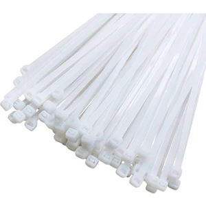 Kablo Bağı- Plastik Kelepçe - 3.6 x 200 mm - Cırt Kelepçe Beyaz 100 Adet Paket
