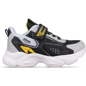 M.P One  Büyük Çocuk Bağcıklı / Velcro Siyah-Beyaz Sneaker