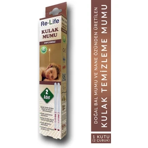 Kulak Temizleme Mumu Çubuğu 1 Kutu (2 Çubuk)