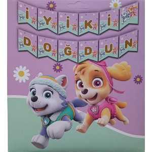 Ngüzel Party Paw Patrol Lady Iyi Ki Doğdun Banner