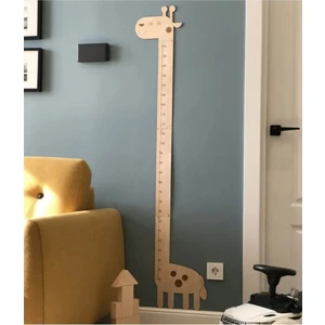 Figür Reklam Ajansı Ahşap Çocuk Boy Büyüme Grafiği Cetvel / Aile Bebek Çocuk Boy Odası Dekorasyon Duvar Ölçer