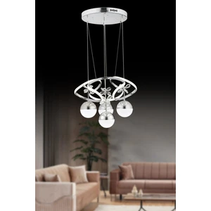 Pera Jewelry LED Avize Bulut KROM3RENK Işıklı Kumandalı Modern Avize