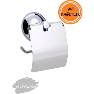 Eko Krom Geniş Kapaklı Tuvalet Kağıtlığı Wc Kağıtlık Tuvalet Kağıdı Askısı