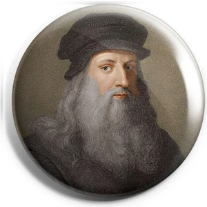 Major Selection Leonardo Da Vıncı Iğneli Çanta Rozeti