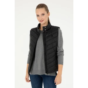 U.S. Polo Assn. Kadın Siyah Yelek (Dokuma) 50292675-VR046